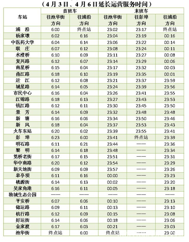 2025清明节杭州放假三天，地铁运营安排出炉